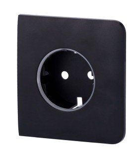 Ajax side cover for basic type F socket black color