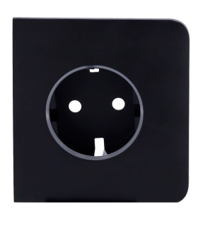 Ajax side cover for basic type F socket black color