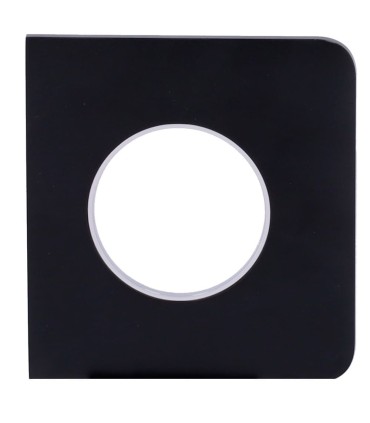 Tapa lateral Ajax para enchufe básico tipo F color negro