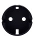Copertura laterale Ajax per presa base tipo F colore nero