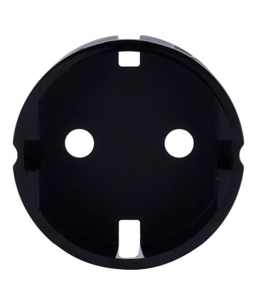 Tapa lateral Ajax para enchufe básico tipo F color negro