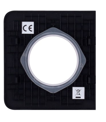 Cache latéral Ajax pour prise basique type F couleur noir