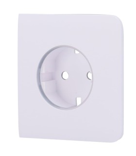 Copertura laterale Ajax per presa base tipo F colore bianco