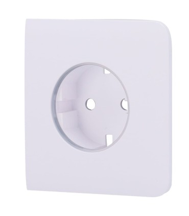 Tapa lateral Ajax para enchufe básico tipo F color blanco