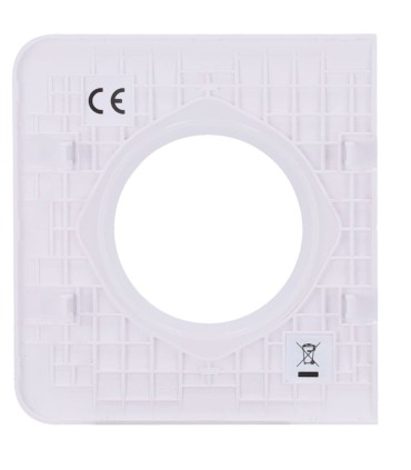 Cache latéral Ajax pour prise basique type F couleur blanc