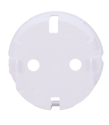 Cache latéral Ajax pour prise basique type F couleur blanc