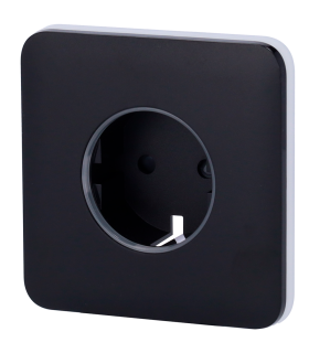 Cache Ajax pour prise basique type F couleur noir