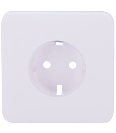 Tapa Ajax para enchufe básico tipo F color blanco