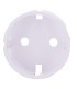 Cover Ajax per presa base tipo F colore bianco