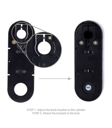 Serrure à clé intelligente BLE et Wi-Fi Couleur argent Yale