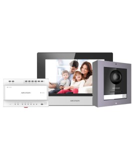 DS-KIS702Y - Kit d'interphone vidéo Technologie 2 fils avec TCP/IP et WiFi