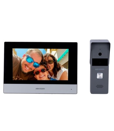 DS-KIS303-P - Kit d'interphone vidéo Technologie 4 fils avec TCP/IP et WiFi