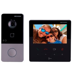 DS-KIS606-P - Kit Videoporteiro IP Hikvision com Monitor 4.3" Wi-Fi e Câmara 2MP