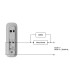 Ajax Doorbell Grey — 4 MP Wi-Fi IP Video Doorbell with AI