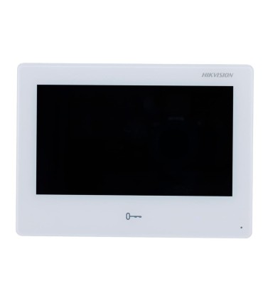 Monitor de entrada de porta de vídeo Android Ecrã tátil TFT de 7" - DS-KH9310-WTE1(B)