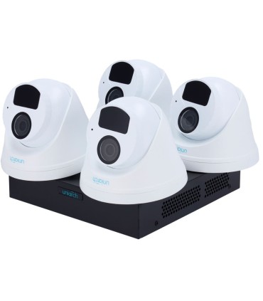 Kit de Videovigilância Uniarch com 4 Câmaras Turret