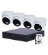 NVRKIT108T-4 - Kit Uniarch 4 Câmaras Turret 4MP PoE | Lisintec
