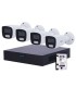 Kit di videosorveglianza Uniarch con 4 Telecamere Bullet Easy-P
