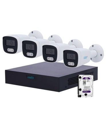 NVRKIT108B-4 - Kit Uniarch 4 Telecamere 4MP PoE | Lisintec