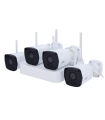 Kit de Videovigilância Uniview  com conexão ethernet e Wi-Fi