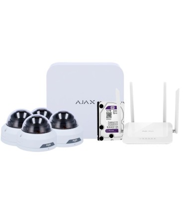 Kit NVR Ajax e câmaras Uniview