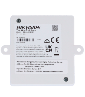 DS-KAD7061EY - Distribuidor para edifícios 4 grupos de 2 fios HD