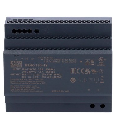 DS-KAW150-4N - Fuente de alimentación Salida DC 48 V / 3.2 A / 150 W