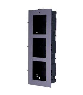 DS-KD-ACF3 -Panneau frontal et boîtier encastré pour jusqu´à 3 modules