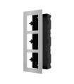 DS-KD-ACF3/S - Painel frontal e caixa de registro encastrada até 3 módulos