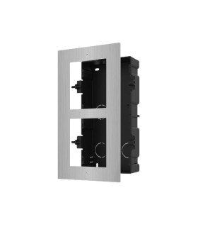 DS-KD-ACF2/S -Panel frontal y caja de registro encastrada hasta 2 módulos