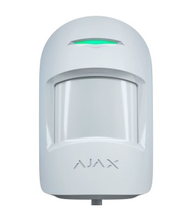 Rilevatore di movimento Ajax cablato con doppia tecnologia bianco