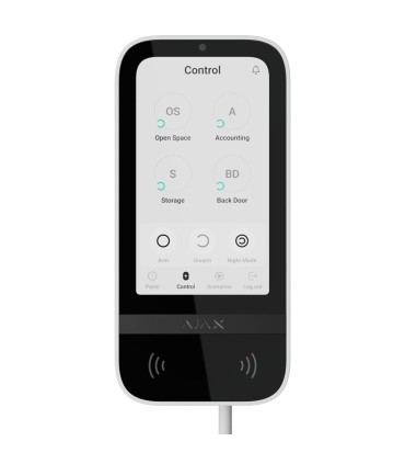 Tastiera con touch screen IPS e lettore RFID Colore Bianco Ajax Fibra