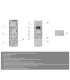Outdoor keypad IP66/IK08 with RFID reader White Colour Ajax Fibra system