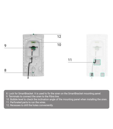 Sirena da esterno certificata NFA2P e grado 3 Ajax Fibra