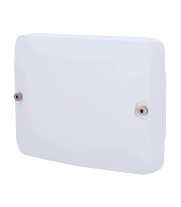 Carcasa con dos espacios para módulos Fibra color blanco