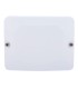 Housing with two spaces for fibra modules white colour