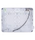 Housing with two spaces for fibra modules white colour