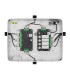 Housing with two spaces for fibra modules white colour