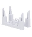 Suporte tipo A para módulos de fibra cor branco