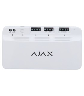 Módulo de fuente de alimentación Ajax de 45W para bus FIBRA, color blanco.