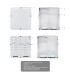 Housing with 8 slots for Fiber modules White Colour