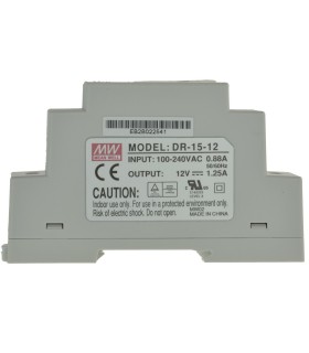 FuFuente de alimentación conmutada 12V 1.25A formato DIN