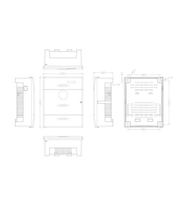 Scatola di distribuzione di alimentazione 1 ingresso AC 100-240 V 50/60 Hz