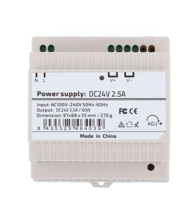 Fuente de alimentación Salida DC 24 V 2.5 A / 60 W