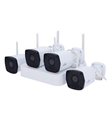 Uniview Video Surveillance Kit, Ethernet and WiFi connection - KIT114-B42W