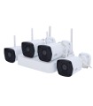 KIT114-B42W - Kit Videovigilancia Wi-Fi Uniview NVR 4 Canales + 4 Cámaras Bullet 2MP