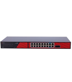 Safire Switch Hi-PoE 16 porte PoE + 2 SFP + 2 RJ45