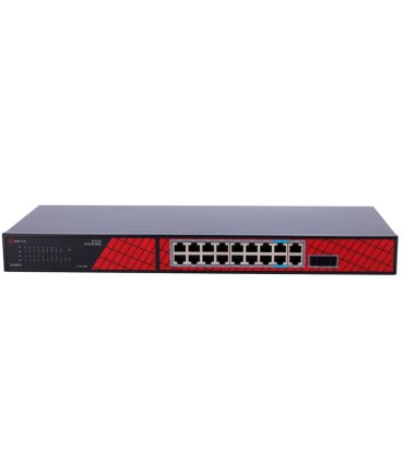 Safire Switch Hi-PoE 16 Ports PoE + 2 SFP + 2 RJ45