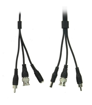 Cable coaxial con audio y alimentación 20 metros