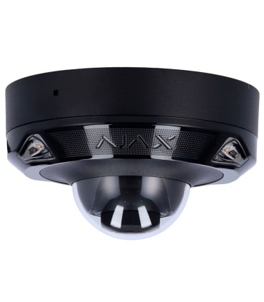 Cámara IP 8 Megapixel Ajax con visión nocturna por infrarrojos y luz blanca de hasta 15 m- Color Negro